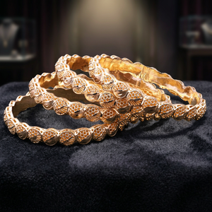 Brazaletes de moda chapados en oro personalizados tradicionales Cobre Latón Joyas rellenas de oro Oro Joyeria Brazalete de formación personalizado - Product Image 1