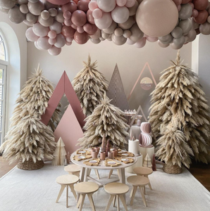 Meilleur vendeur B0142 décor de mariage Boho naturel Beige blanc grand duveteux herbe de pampa sèche conservée fleur séchée herbe de pampa - Product Image 2