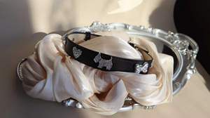Nuevo <span class=keywords><strong>collar</strong></span> de cuero de lujo para mascotas, desmontable y reemplazable, con accesorios, <span class=keywords><strong>collar</strong></span> personalizable para mascotas, artículos para mascotas - Product Image 5