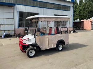 Carrito de Golf Eléctrico Clásico Homologado para Circular por la Calle, Color Blanco, con Cubierta para Lluvia, Coche Clásico para Turismo - Product Image 2
