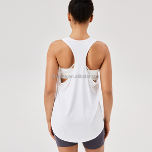 Nouveau chemisier <span class=keywords><strong>de</strong></span> sport pour femmes lâche licou gilet Yoga vêtements séchage rapide respirant confortable gratuit sans manches Fitness <span class=keywords><strong>haut</strong></span> <span class=keywords><strong>de</strong></span> course - Product Image 6