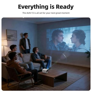 Projecteur 2026 AUN pour enfants avec protection oculaire, mise en miroir d'écran filaire pour iPhone, 720P HD, mini projecteur multimédia portable pour cinéma maison - Product Image 5