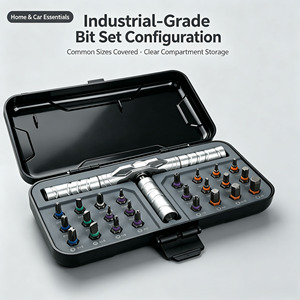 Juego de Destornilladores y Llaves de Torque Multiusos 24 en 1 de Aleación, Llave de Trinquete de Acero, Magnético, Multifuncional para Bricolaje - Product Image 2