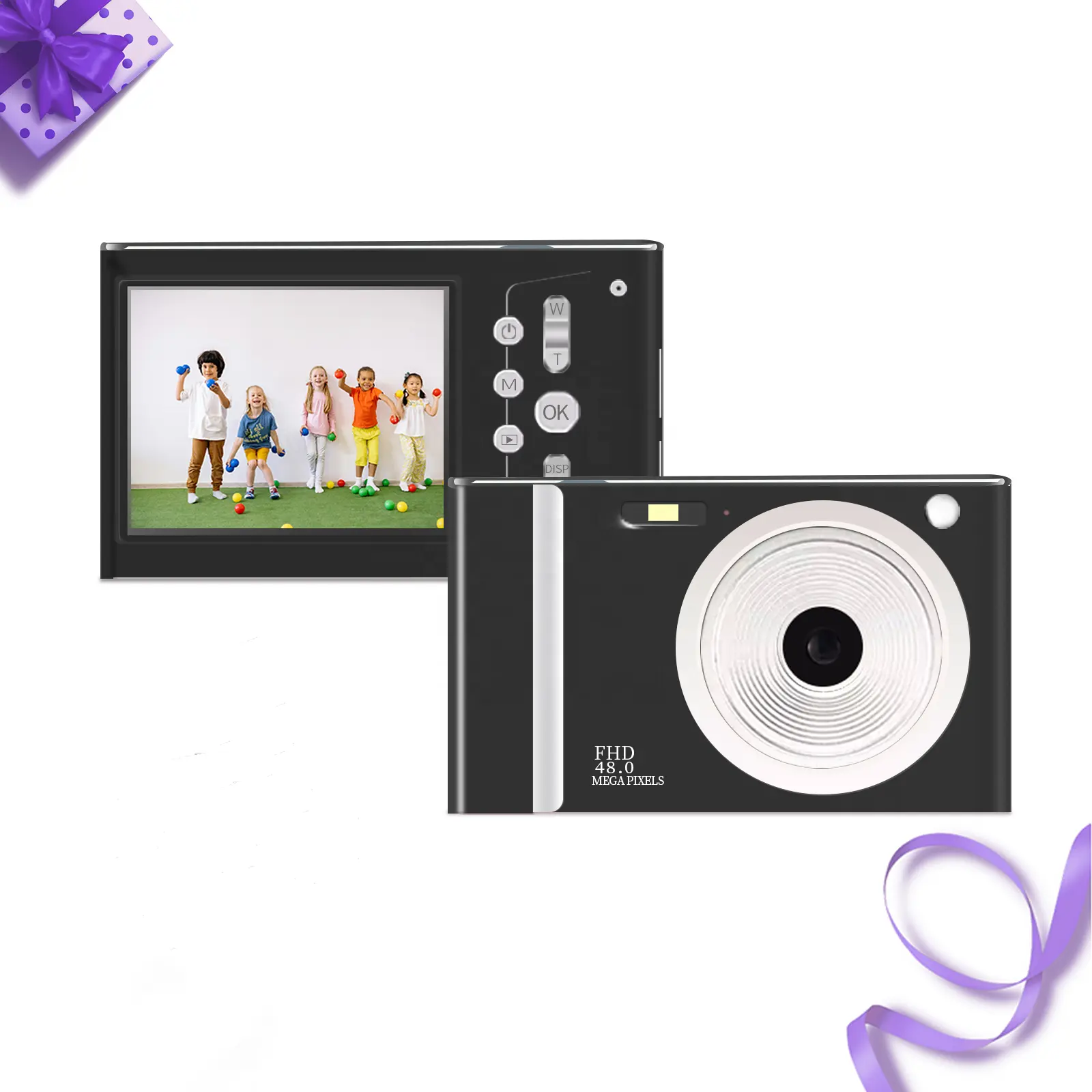 Fotocamera digitale Mini 48MP con sensore CD HD obiettivo Zoom 16x Zoom ottico-per i bambini a buon mercato opzioni DSLR e SLR