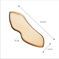 Outil de massage facial en acier inoxydable 304, couteau à fascia, lame en forme de lèvres, outils de maquillage, planche à gratter en forme de lèvres