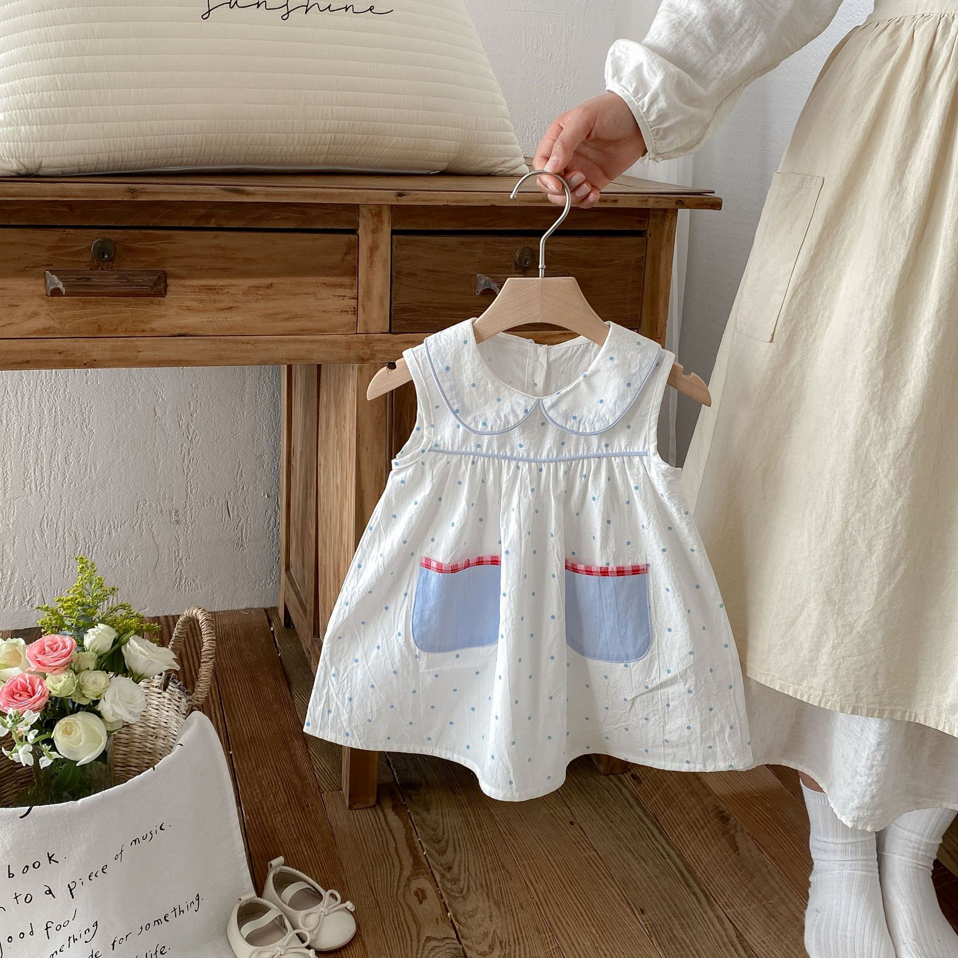 Verified Supplier Baby Girl Polka Dot Dress Multiple Sizes, Floral Ruffles  | Alibaba.com