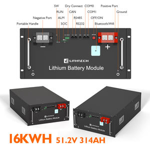 Smart BMS LiFePO4 10kwh 50 kWh 51,2 V 100Ah 200Ah 280Ah 300Ah Servidor de iones de litio solar Paquete de batería montado en rack para sistema solar - Product Image 5