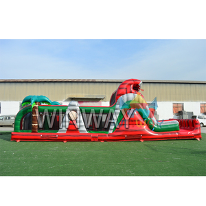 Offre Spéciale nouvelle conception de qualité commerciale Ruby River Run parcours d'obstacles château gonflable toboggan usine personnalisée pour les adultes - Product Image 2