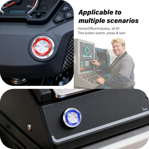 สวิตช์ปุ่มกดโลหะ IP65กันน้ำสำหรับเครื่องใช้ไฟฟ้าในบ้านพร้อม1NO1NC 24V สำหรับ10A - Product Image 3