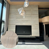 Revêtement mural flexible en pierre de travertin souple, imperméable, classique, pliable pour murs et façades courbes