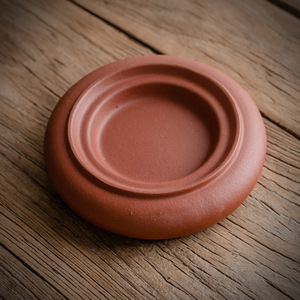 Support de théière Zisha rond fait à la main, accessoire de cérémonie du thé, origine Dehua - Product Image 4