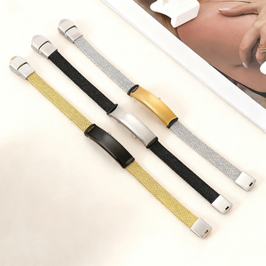 Bracciali e Braccialetti Geometrici Trendy in Acciaio Inox 316L OEM Placcati Oro 18K PVD Unisex per Anniversario - Product Image 6