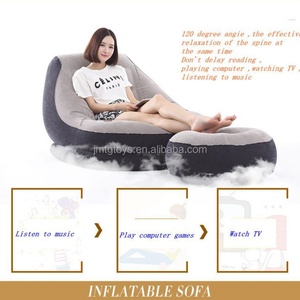Sofás Modernos Grises para Dormitorio, Sillas Plegables para Niños y Adultos, Muebles de Sala de Estar con Tapicería de Tela PVC - Product Image 6