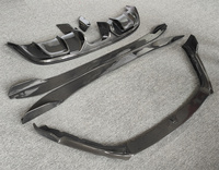 Véritable fibre de carbone C-style pare-chocs avant jupes latérales pare-chocs arrière lèvres diffuseur arrière kit carrosserie pour Jaguar F-type kit carrosserie