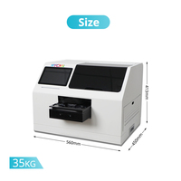 Impresora UV Inteligente A5 para Impresión de Insignias Personalizadas, Imanes para Refrigerador, Rompecabezas, Llaveros, Fundas para Teléfono, Impresora UV de Cama Plana con Carga Automática de Imágenes