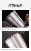 Tasses à bière empilables en acier inoxydable pour l'extérieur – Gobelets réutilisables en métal pour fêtes et voyages