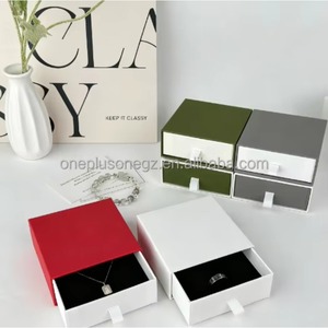 กล่องบรรจุภัณฑ์สีขาวพิมพ์โลโก้ตามสั่ง เคลือบด้าน สำหรับนาฬิกา/เครื่องประดับ กล่องกระดาษแข็งแบบลิ้นชัก มีหูหิ้ว เคลือบฟอยล์เงา - Product Image 4