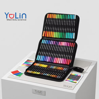 Ensemble de marqueurs artistiques Yulin 60/72/120/168 couleurs, double pointe, non effaçables, pour enfants, lettrage et peinture