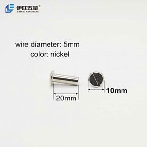 YIWANG ventes d'usine M5 * 20 Nickel reliant les clous de livre vis de reliure - Product Image 3
