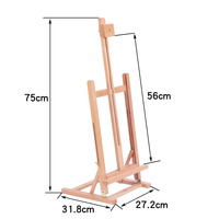 Chevalet en bois de haute qualité pour présentoir de table, pliable, personnalisation d'usine
