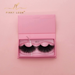 Cils en vison personnalisés Pinky Lemm, étiquette privée, étuis pour cils en vison, cils en vison 3D avec boîtes à cils - Product Image 4