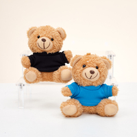 Peluche personnalisée de 10 cm, ours en peluche avec logo imprimé, porte-clés, cadeaux d'entreprise et souvenirs promotionnels, porte-clés en peluche