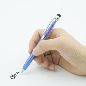 colores 2-en-1 de diamantes de <span class=keywords><strong>cristal</strong></span> Stylus pluma y tinta para tocar dispositivos de pantalla para iPhone/ipad/tablet - Product Image 3