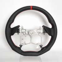 Setir Sport Kulit Asli Full Genuine Leather Flat Bottom untuk Toyota Prado 2010 Modifikasi SUV Upgrade 375mm