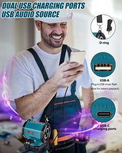 <span class=keywords><strong>Altavoz</strong></span> Portátil Inalámbrico LXT de 18V con LED RGB Pequeño para <span class=keywords><strong>Makita</strong></span> Sitio de Construcción Fiesta en Casa <span class=keywords><strong>Altavoz</strong></span> Batería no Incluida - Product Image 5