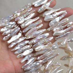 Perles baroques naturelles économiques 6-27 mm, perles Pipa perforées de forme irrégulière, perles en vrac pour bijoux DIY - Product Image 1