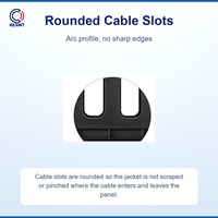 Panneau de gestion des câbles horizontal à 24 ports KEXINT 1U à un seul côté avec couvercle amovible pour rack 19 pouces