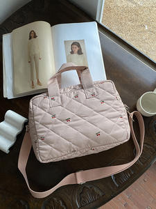 Niche grande capacité sac fourre-tout mignon princesse sac pour enfants femme sac à main matelassé fourre-tout momie sac - Product Image 2