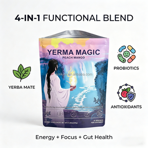 Extracto de Yerba Mate en Polvo Certificado por GMP, Bajo en Azúcar, <span class=keywords><strong>Sin</strong></span> Gluten, Apto para Veganos, Apoyo Intestinal, Potenciador de Energía para Minoristas de Productos Saludables - Product Image 3