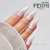 Nouveau vernis à ongles magnétique oeil de chat blanc brillant Gel pigmenté facile à enrober devient gris améliore la beauté des ongles