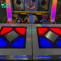 Machine de jeu vidéo d'arcade à monnayeur avec tapis de danse de 55 pouces, simulateur de jeu par geste pour deux joueurs
