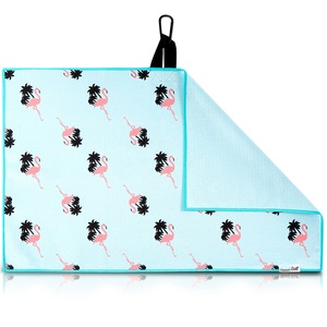 ゴルフアクセサリープリントカスタムロゴワッフル磁気マイクロファイバーマグネットゴルフタオルゴルフクラブクリーナークリップフック付き - Product Image 5