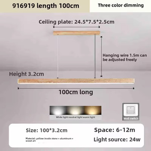 Lampadario Wabi-Sabi per Tavolo da Pranzo e <span class=keywords><strong>Isola</strong></span>, Illuminazione Moderna per Interni, Lampada a Sospensione in Travertino per Ristorante, Bar e Sala da Tè - Product Image 6