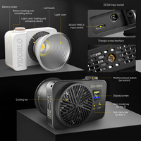 Haute qualité et abordable Yidoblo RGB ZC-60C 60w cob led caméra lumière caméra Studio Led vidéo lumière COB kits de prise de vue en plein air