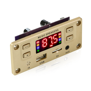 2*50W khuếch đại MP3 bảng giải mã không dây tự làm xe MP3 máy nghe nhạc FM Đài phát thanh TF USB Ghi 100W thư mục chuyển đổi rảnh tay Bluetooth - Product Image 1