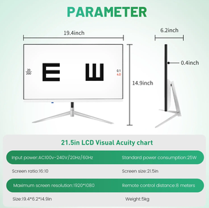 LCD Digital Visus Chart Monitor Optik Instrumente für das Sehen für Test Eye Optotype Display 1 Jahr Essential für <span class=keywords><strong>Ophthal</strong></span> - Product Image 5