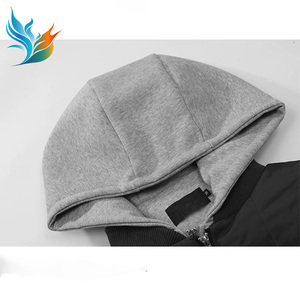 Giacca da Baseball con cappuccio spessa da uomo in Nylon 100% in cotone a strati giacca da uomo con Zip - Product Image 6