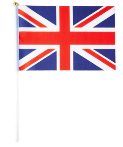 На заказ Страна 14*21 см Страна Маленькая Великобритания Национальный флаг развевающийся вручную с пластиковым шестом - Product Image 2