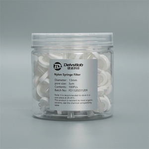 Filtres de tête de seringue à verrouillage Luer en plastique de laboratoire non stériles en nylon 25 mm 1/3/5 µm - Product Image 1