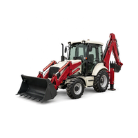 Livraison gratuite Chargeuse-pelleteuse chinoise, moteur diesel, chargeuse sur pneus 4x4, mini-tracteur multifonction