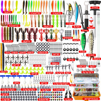 Kit de leurres artificiels souples ABS, leurres bioniques multi-couches type Minnow et Pencil, accessoires de pêche pour achigan, boîte de rangement