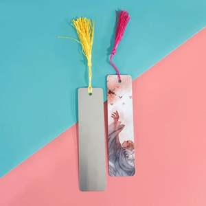 Marcapáginas de Aluminio Personalizado con Impresión por Sublimación, 152*38*1mm, Impresión a una Cara, Marcapáginas Blancos - Product Image 1