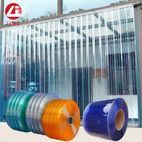 Rideau de porte en PVC transparent, rideau à bandes en PVC ultra-clair, rideau en PVC flexible