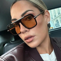 Kacamata Hitam Wanita Gaya Baru Eropa dan Amerika, UV400 Non-Polarized, Trendy, Populer di Instagram