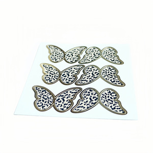 ของตกแต่งเค้กผีเสื้อลายเสือดาวสีทองอร่าม พร้อมน้ำผึ้งและน้ำหวาน สำหรับตกแต่งงานวันเกิด - Product Image 5