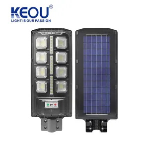 केयू सौर स्ट्रीट लाइट 150 वाट लिथियम बैटरी सार्वजनिक प्रकाश आउटडोर सौर स्ट्रीट लैंप